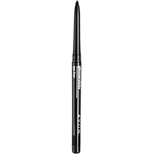 Avon Glimmer Sticks All Day Wear Eyeliner, Blackest Black, 0.28g