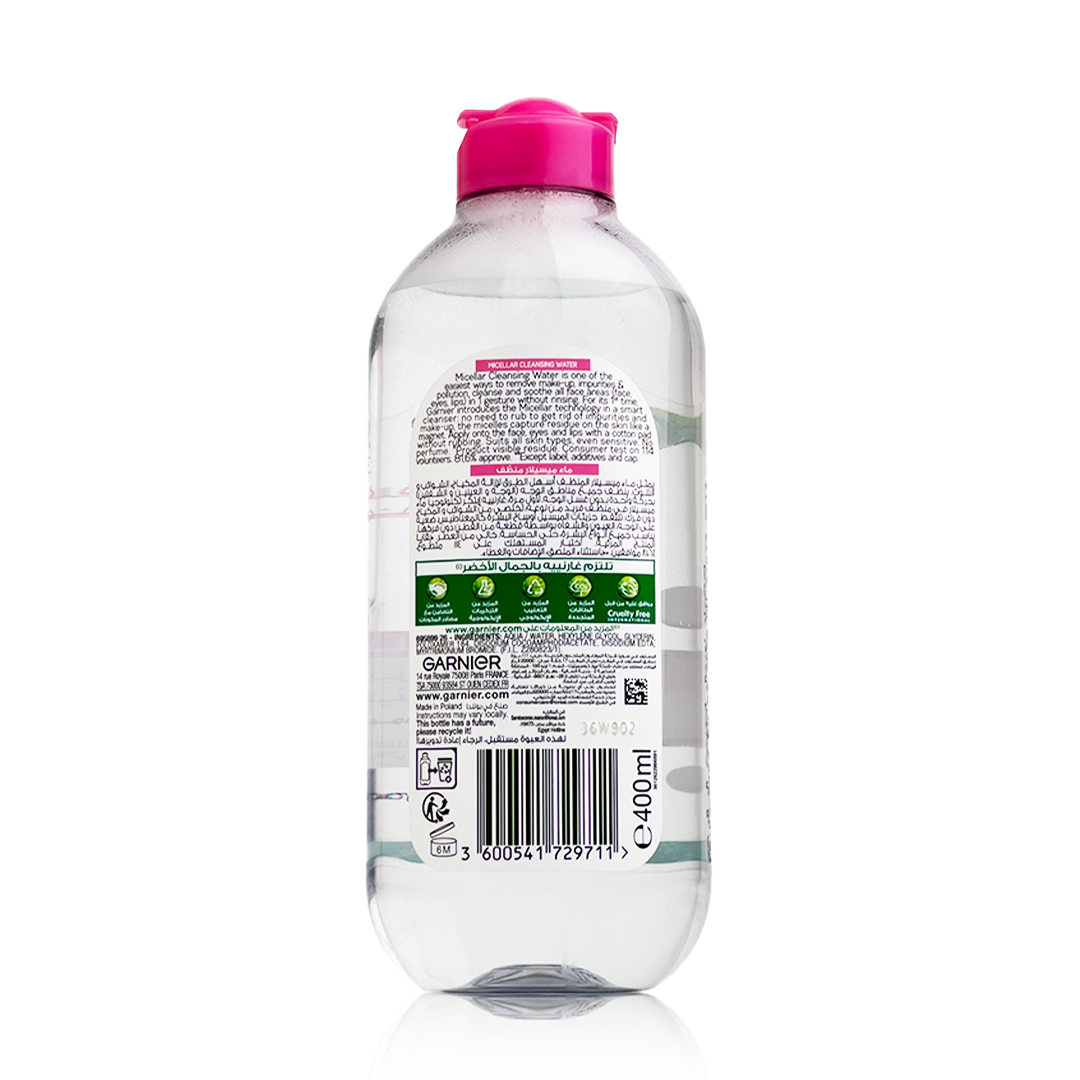 Garnier Skin-Active Micellar Cleansing Water – For Sensitive Skin (Large Size)