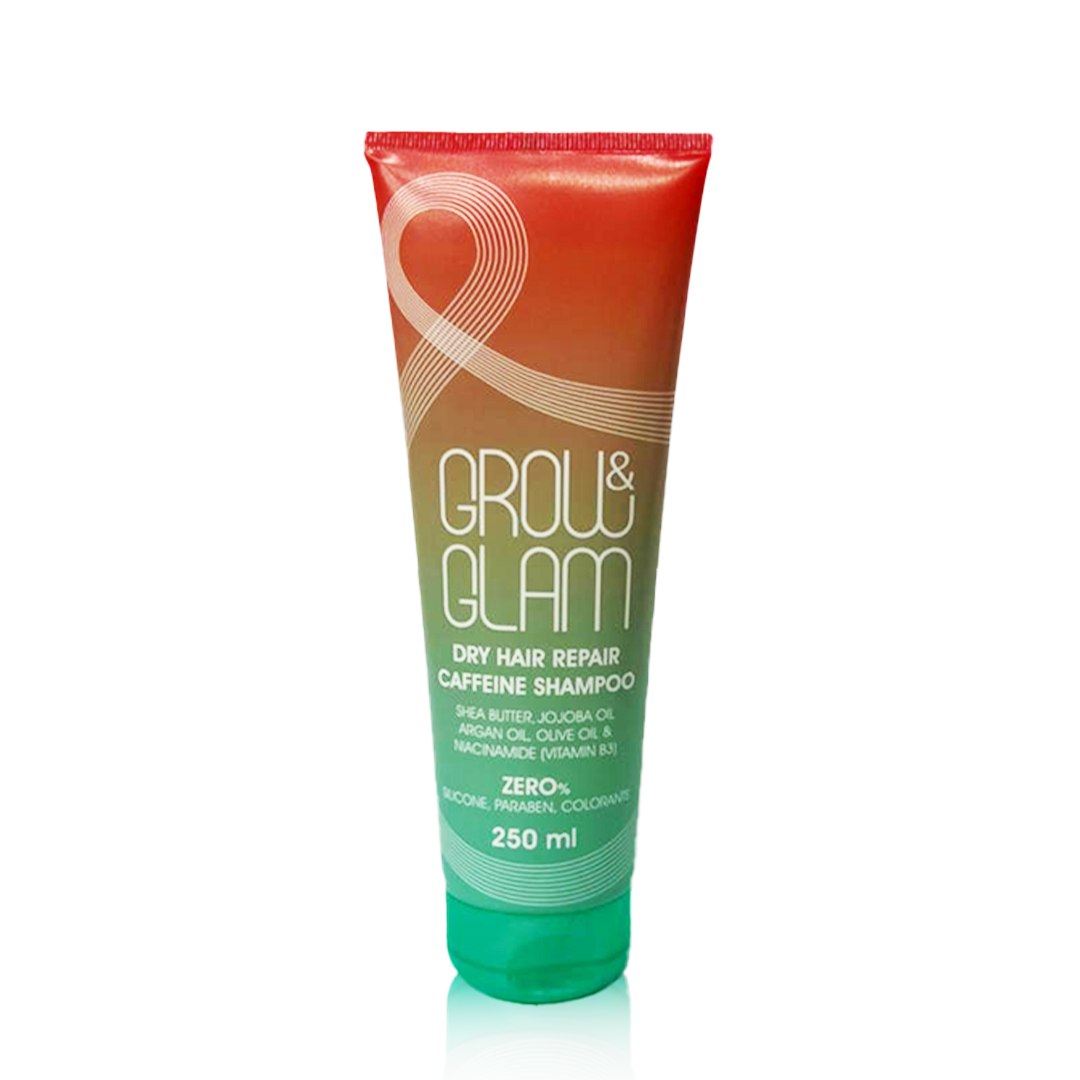 Grow & Glam – Dry Hair Repair Caffeine Shampoo